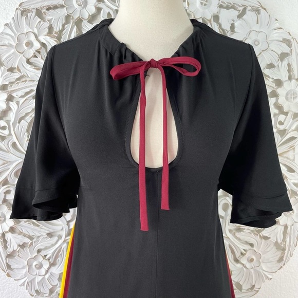 {Staud} Victorian Rainbow Godet Panel Maxi Dress, Size 0, NWT - Picture 3 of 11